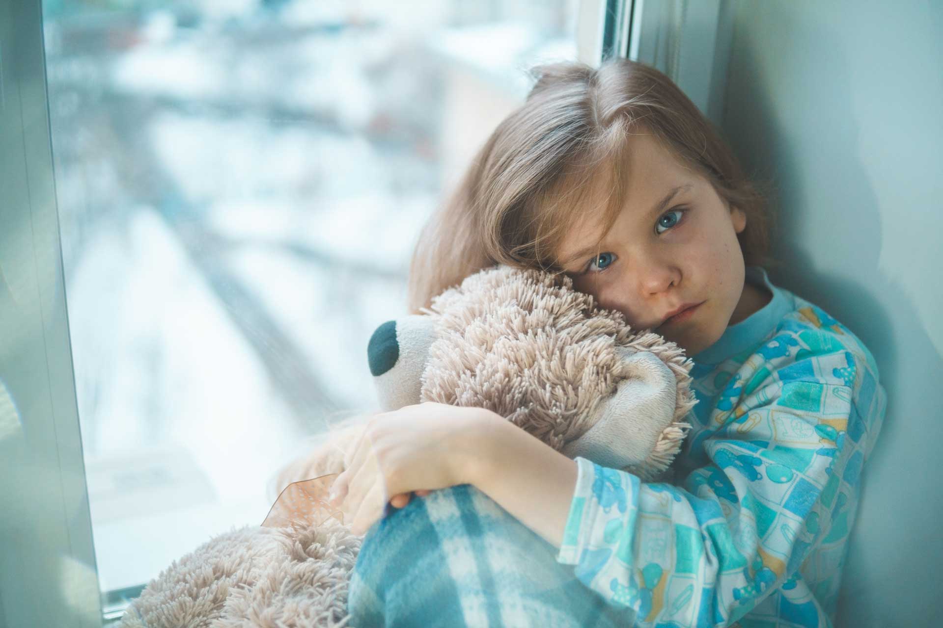 Niño con depresion