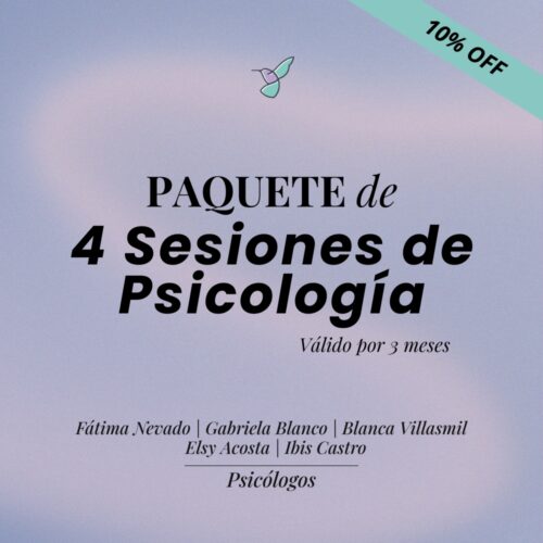 Paquete 4 Sesiones de Psicología